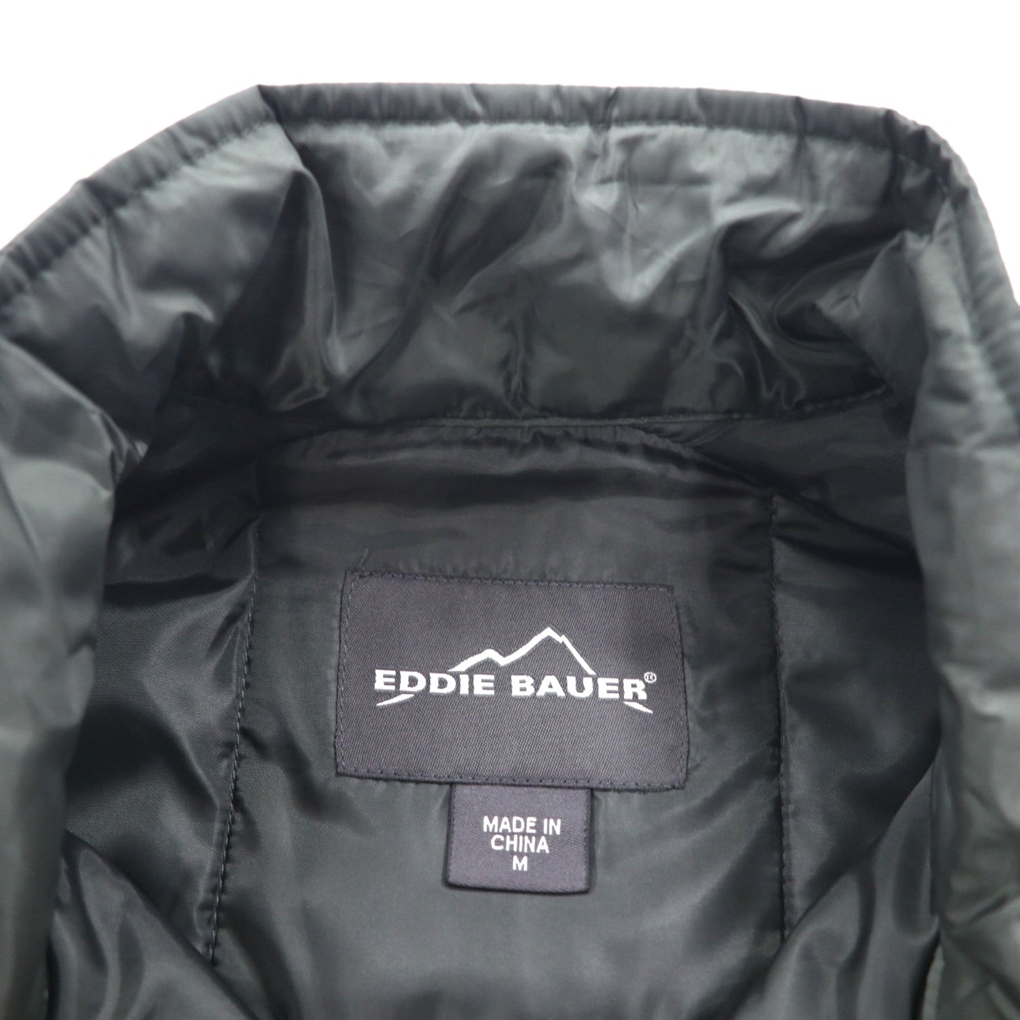 Eddie Baue スタンドカラー 中綿 ダウンジャケット M カーキ キルティング IDEALジップ