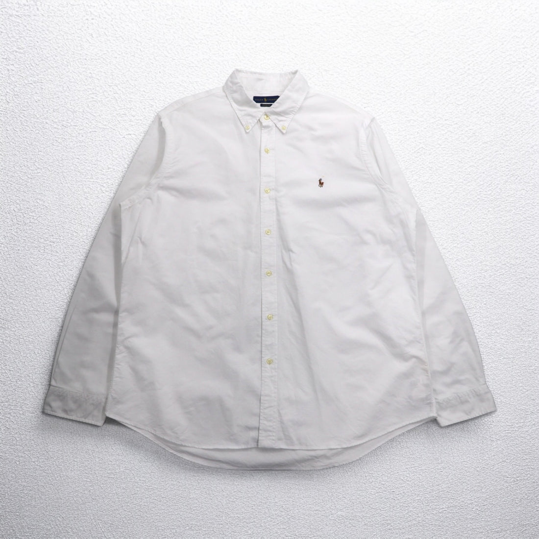 RALPH LAUREN Oxford Button-Down Shirt, 2XL, White, Classic Fit, Small Pony Embroidery