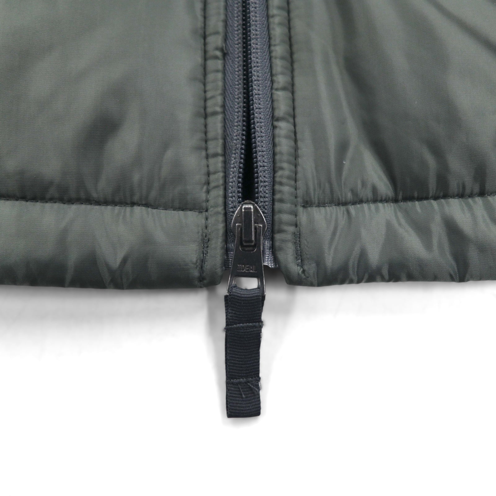 Eddie Baue スタンドカラー 中綿 ダウンジャケット M カーキ キルティング IDEALジップ