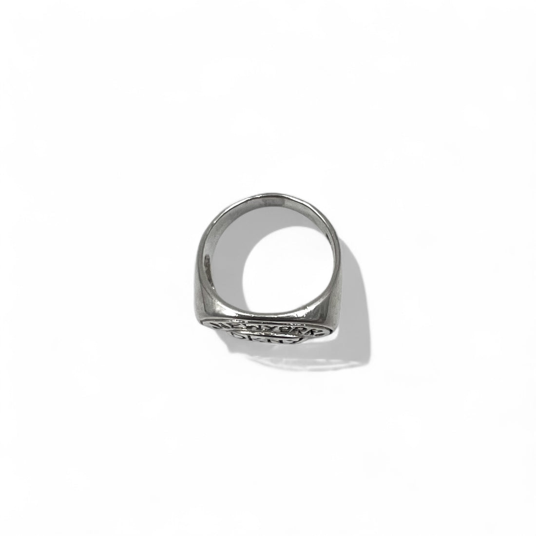DKNY 00s Signet Ring, Size 15, Silver 925, New York, 2001