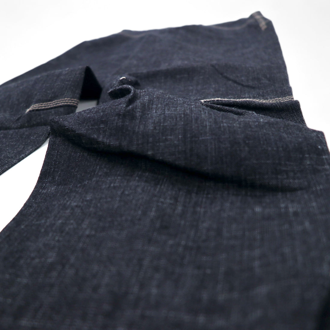 MARITHE FRANCOIS GIRBAUD 3D cut denim pants S Blue Dark navy Cotton Stretch Zipper fly Made in Japan