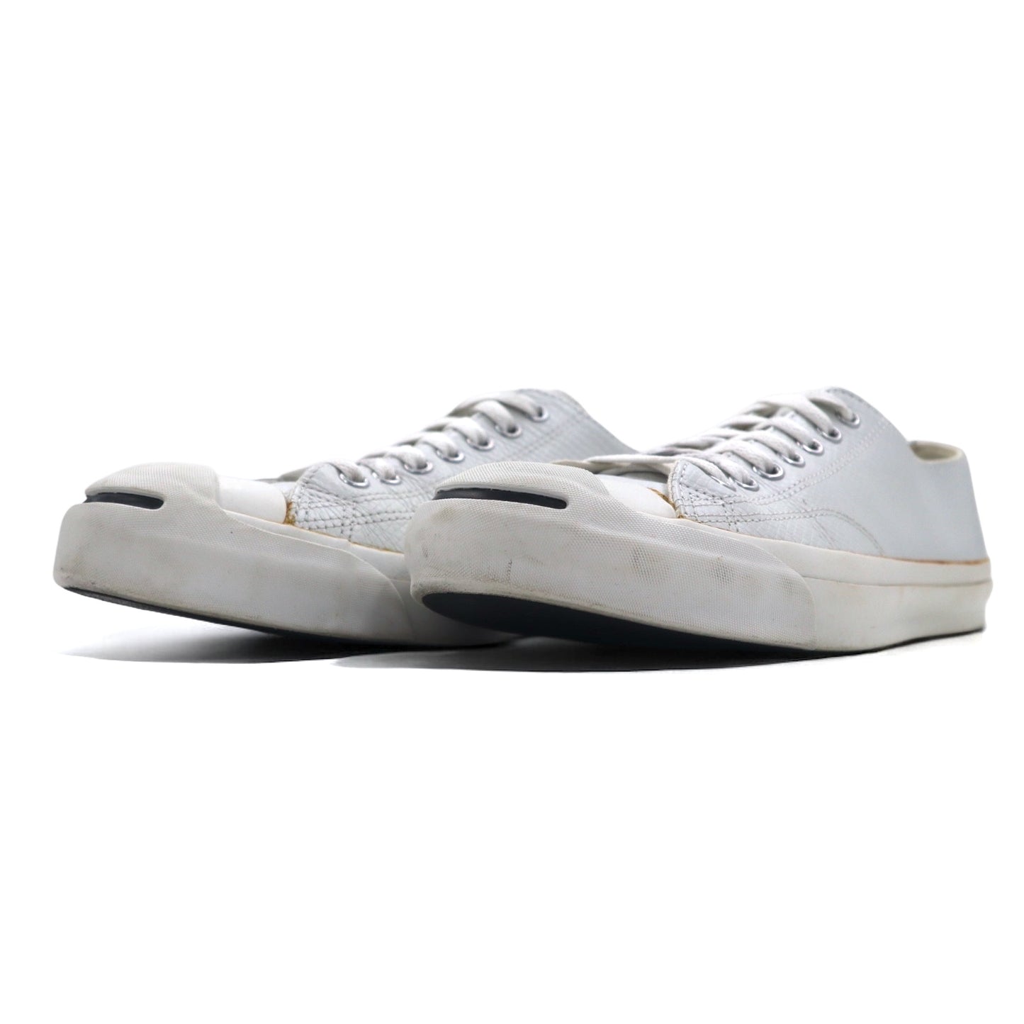 CONVERSE ジャックパーセル スネーク型押し JACK PURCELL EMBOS SNAKE レザー スニーカー 28cm ホワイト 1CK500