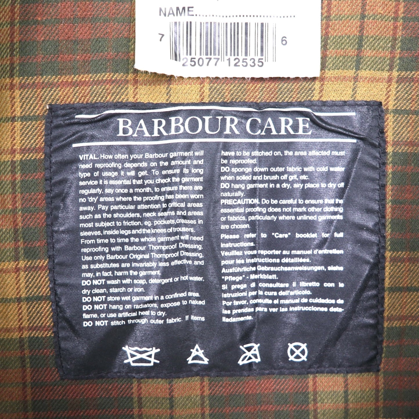 BARBOUR Beaufort Oiled Jacket, Size 2XL, Brown, Waxed Cotton, Made in England, 3 Royal Warrants
