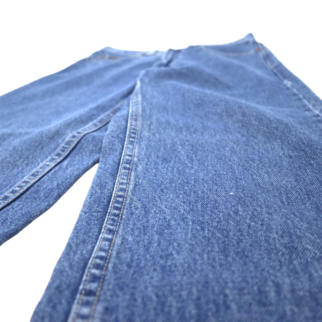 DKNY (Donna Karan New York) USA made 90s denim pants size 30 blue cotton zipper fly leather patch unused