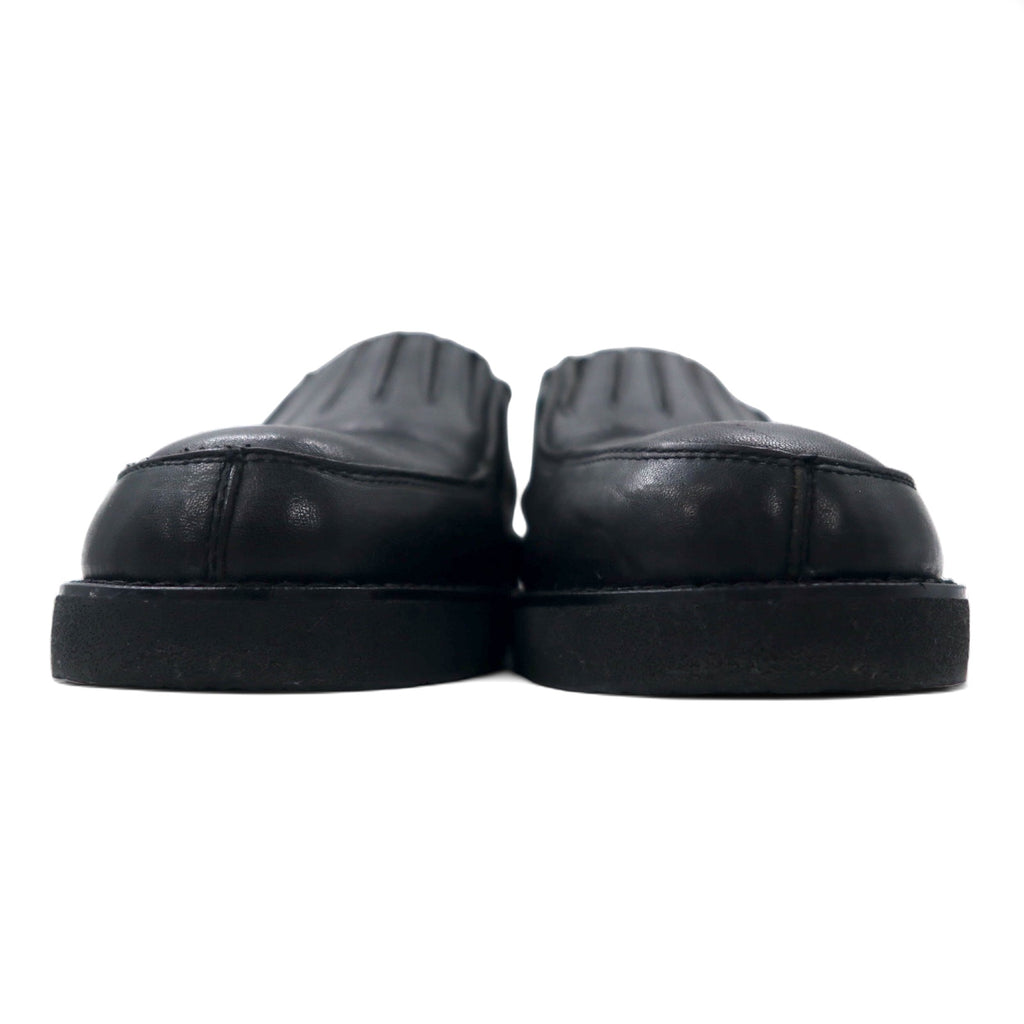 COMME des GARCONS Rubber sole slip-on loafers 24.5cm Black Leather
