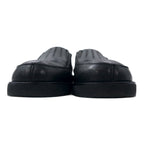 COMME des GARCONS Rubber sole slip-on loafers 24.5cm Black Leather