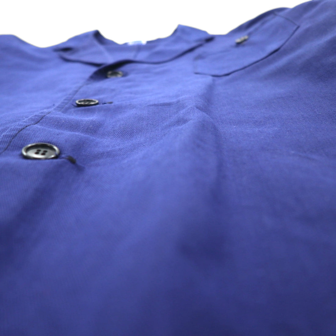 Vintage 70s Italian Made Work Jacket by Fratelli Monti. 70s Italian Euro Work Coverall, Size XL, Blue. SANFOR.