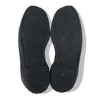 COMME des GARCONS Rubber sole slip-on loafers 24.5cm Black Leather