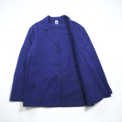 Vintage 70s Italy Made Work Jacket FRATELLI MONTI 70年代 イタリア製 ユーロワーク カバーオール ワークジャケット XL ブルー SANFOR