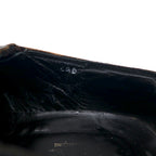COMME des GARCONS Rubber sole slip-on loafers 24.5cm Black Leather