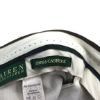 LAUREN RALPH LAUREN 90年代 120's & CASHMERE カシミヤ 2タック ワイド スラックスパンツ M ブラウン ウール