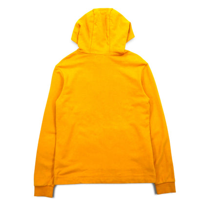 GUESS トライアングルロゴ 刺繍 プルオーバーパーカー M イエロー コットン MI3K9471