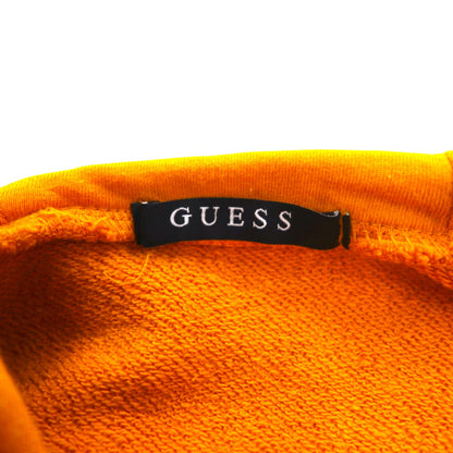 GUESS トライアングルロゴ 刺繍 プルオーバーパーカー M イエロー コットン MI3K9471