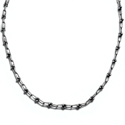 Vintage Silver Chain Necklace ヴィンテージ リンクチェーン 2WAY ネックレス 3連ブレスレット シルバー 925