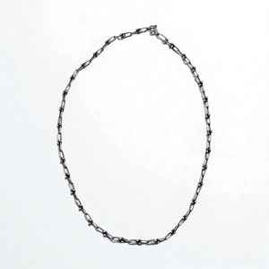 Vintage Silver Chain Necklace, Vintage Link Chain, 2-Way Necklace/3-Row Bracelet, Silver 925