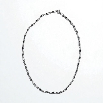 Vintage Silver Chain Necklace ヴィンテージ リンクチェーン 2WAY ネックレス 3連ブレスレット シルバー 925
