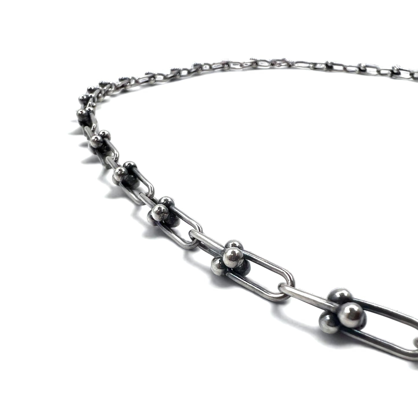Vintage Silver Chain Necklace ヴィンテージ リンクチェーン 2WAY ネックレス 3連ブレスレット シルバー 925