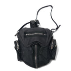 ALEXANDER WANG 2WAY Lamb Leather Backpack Shoulder Bag Grey Sheepskin MARTI