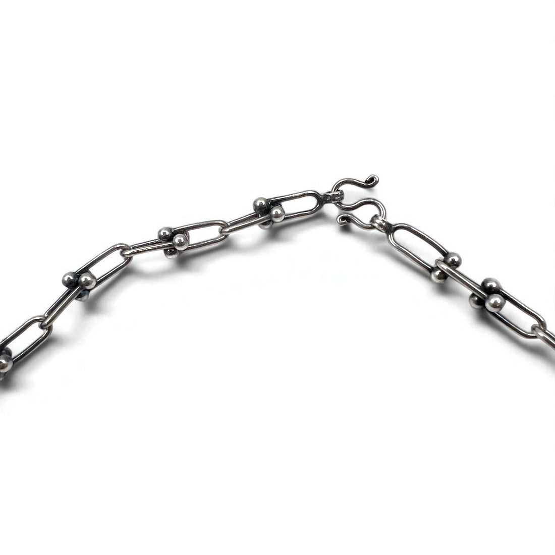 Vintage Silver Chain Necklace ヴィンテージ リンクチェーン 2WAY ネックレス 3連ブレスレット シルバー 925