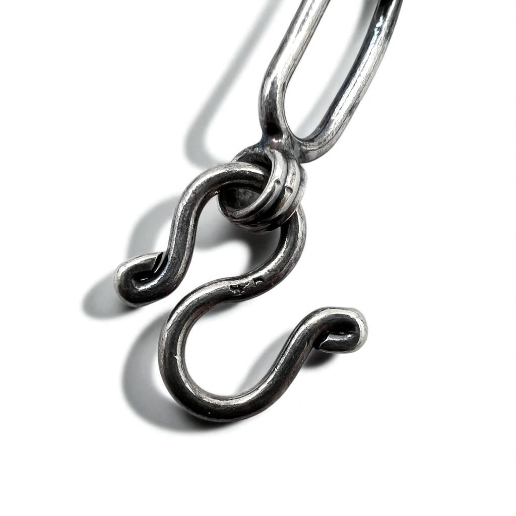 Vintage Silver Chain Necklace, Vintage Link Chain, 2-Way Necklace/3-Row Bracelet, Silver 925