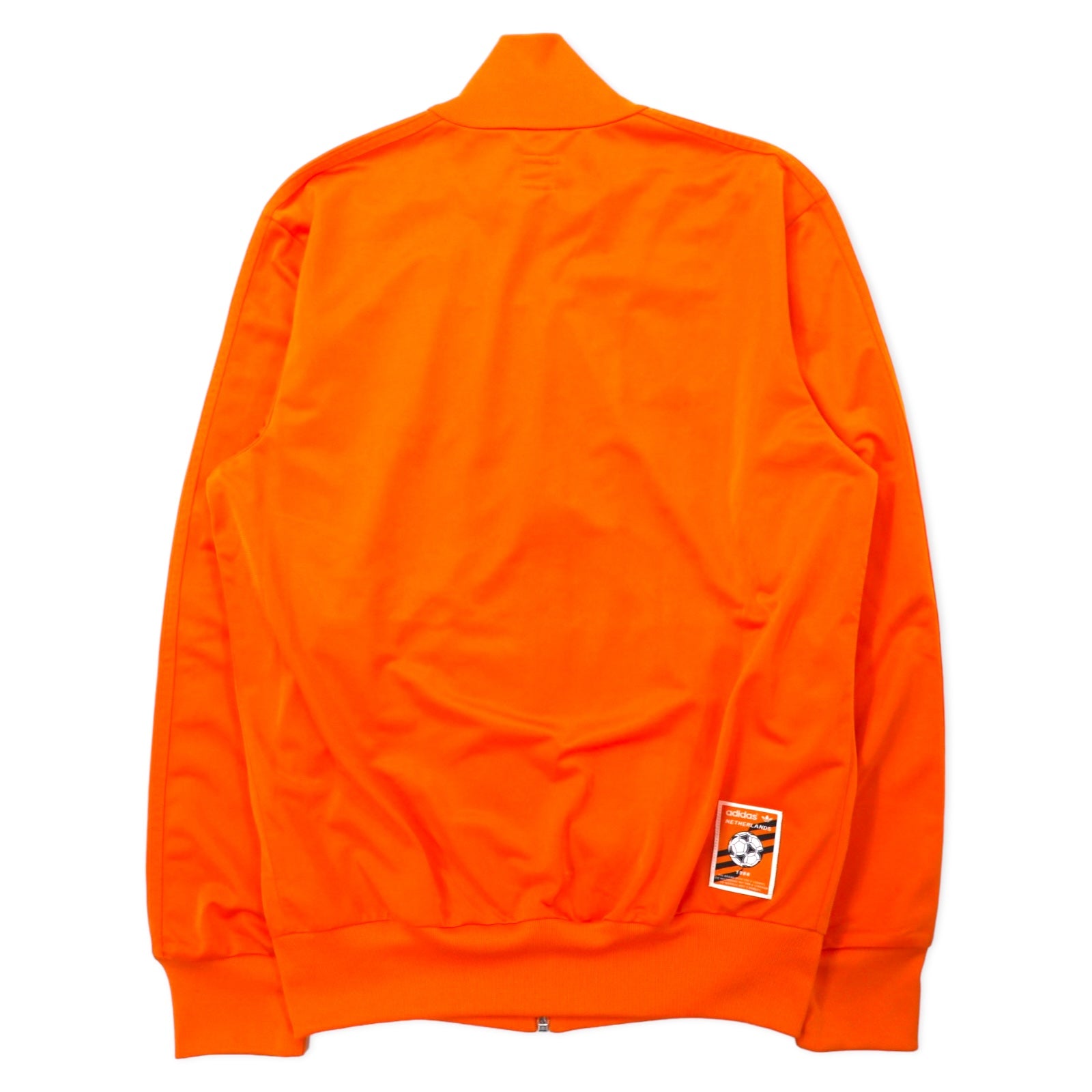 adidas originals トラックジャケット ジャージ O オレンジ ポリエステル トリコロール 3ストライプ トレフォイルロゴ 刺繍 1988 オランダ代表モデル