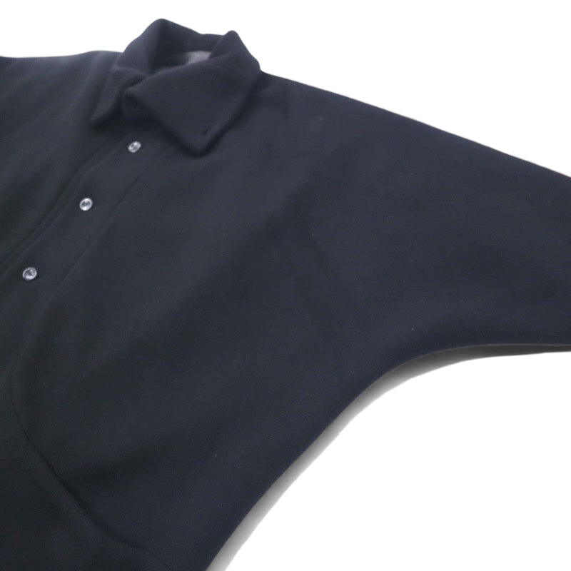 ka na ta Stand Collar Balloon Coat FREE Black Beige Bicolor Wool Made in Japan