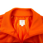 adidas originals トラックジャケット ジャージ O オレンジ ポリエステル トリコロール 3ストライプ トレフォイルロゴ 刺繍 1988 オランダ代表モデル