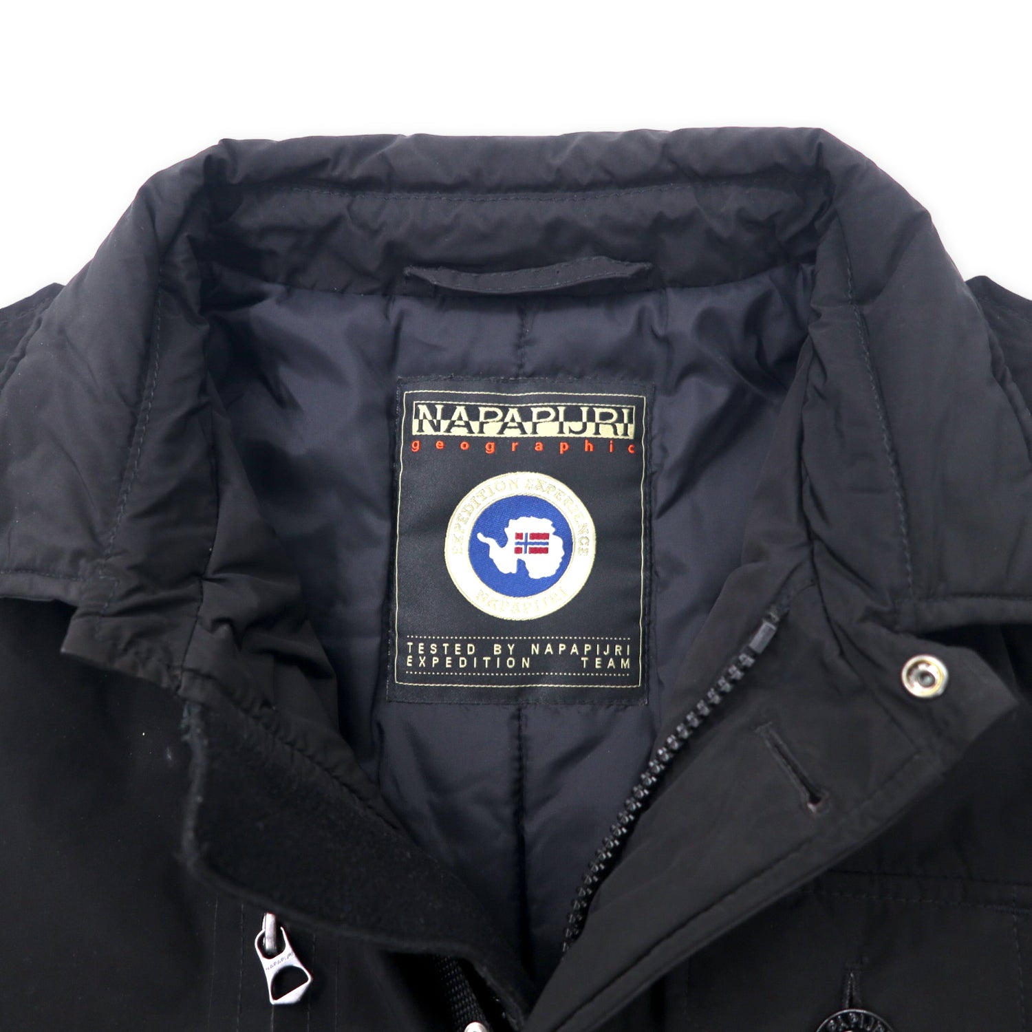 NAPAPAPIJRI PUFFER Field Jacket M Black Polyester Walnut 
