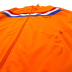 adidas originals トラックジャケット ジャージ O オレンジ ポリエステル トリコロール 3ストライプ トレフォイルロゴ 刺繍 1988 オランダ代表モデル