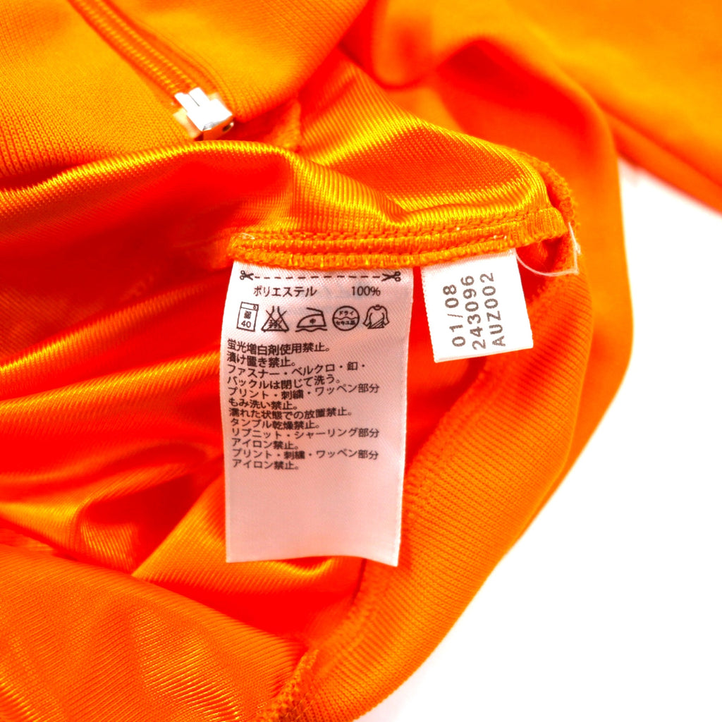 adidas originals トラックジャケット ジャージ O オレンジ ポリエステル トリコロール 3ストライプ トレフォイルロゴ 刺繍 1988 オランダ代表モデル