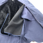 US NAVY 70's Stainless Steel Collar Coat All Weather Coat 44R Navy Cotton Polyester Hiyoku Liner Removable 8405-01-041-9790 VI-MIL,INC.