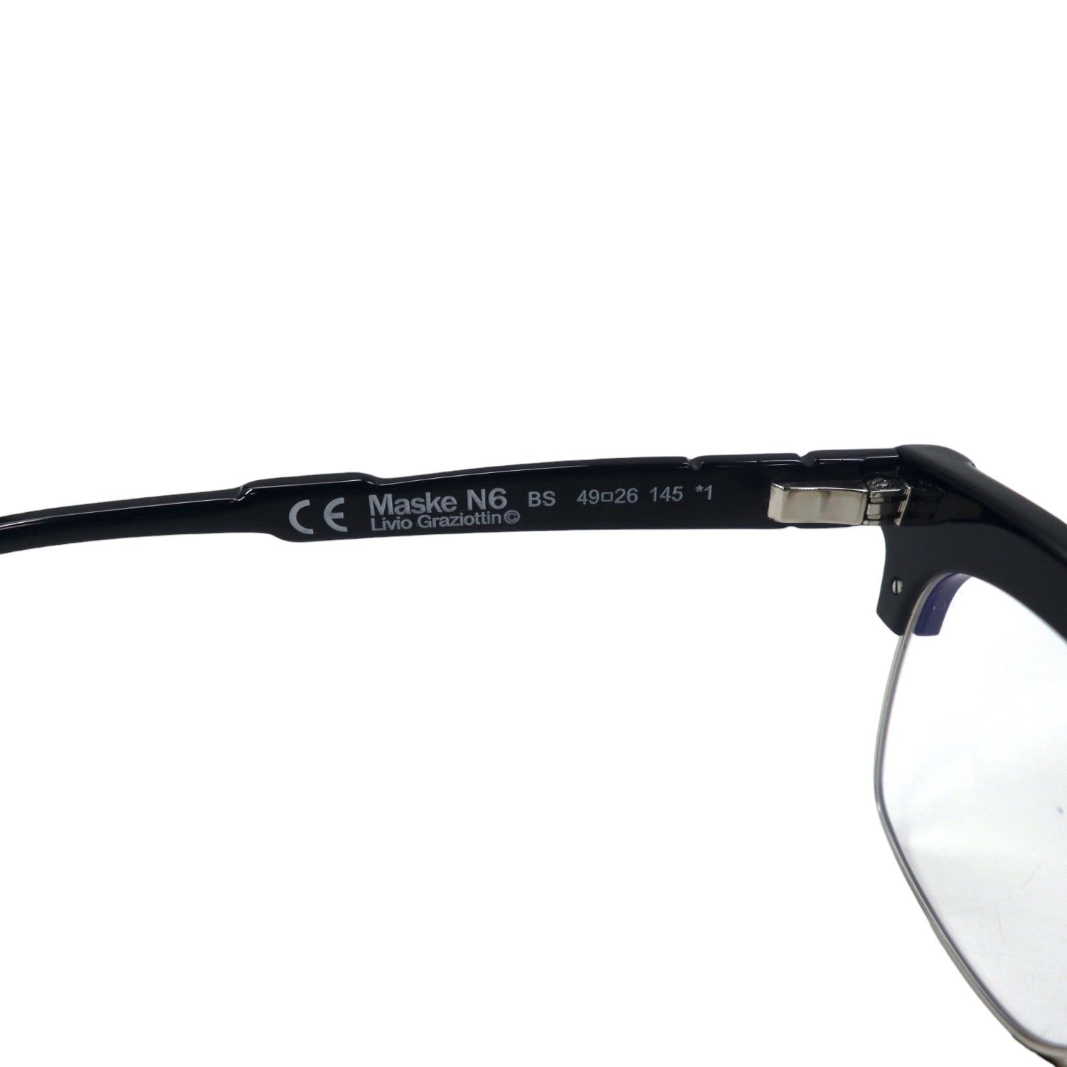 KUBORAUM Sunglasses Date Glasses Half Rim Maske N6 Black 49□26 