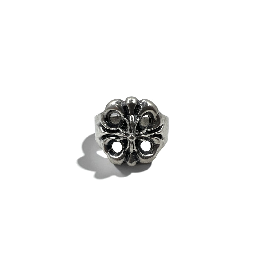 Vintage Silver Ring フローラルクロス リング 指輪 18号 シルバー 925 ゴシック ロック