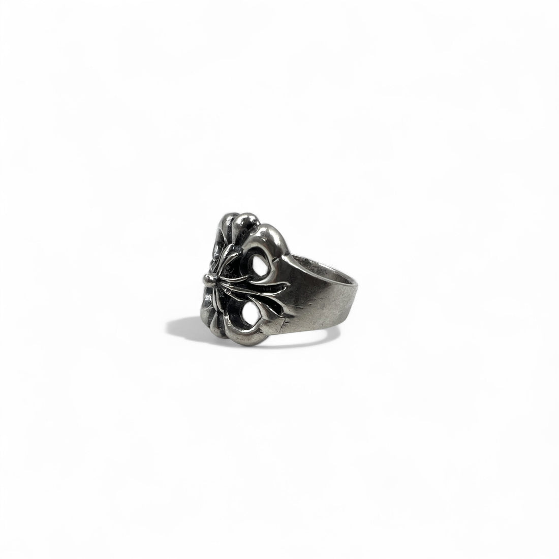Vintage Silver Ring フローラルクロス リング 指輪 18号 シルバー 925 ゴシック ロック