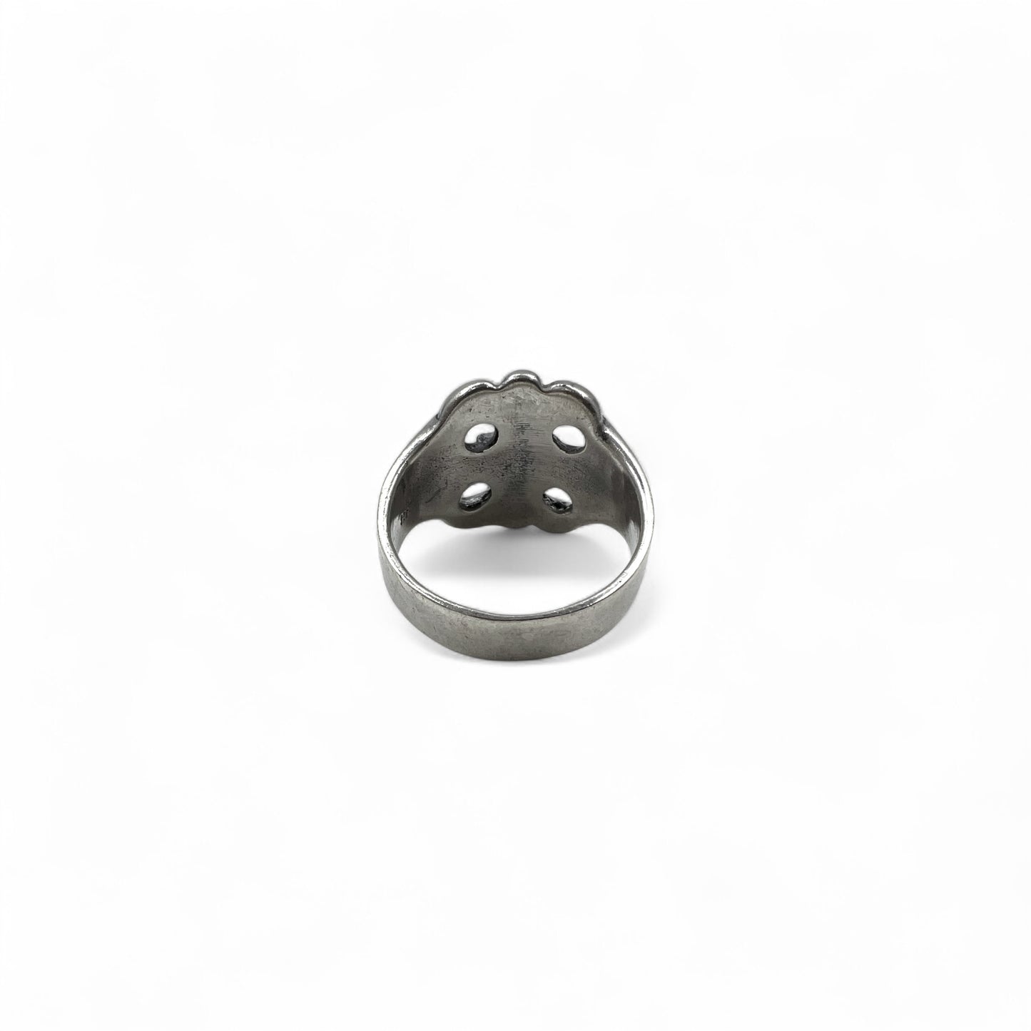 Vintage Silver Ring フローラルクロス リング 指輪 18号 シルバー 925 ゴシック ロック