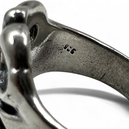 Vintage Silver Ring フローラルクロス リング 指輪 18号 シルバー 925 ゴシック ロック