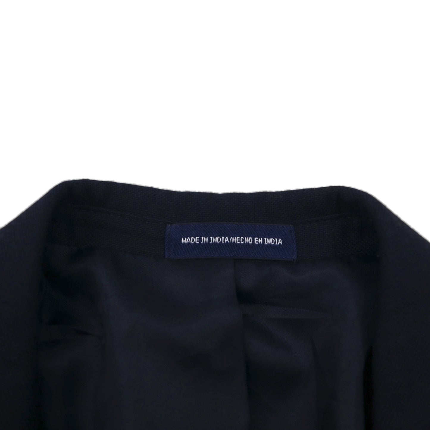 Stafford Navy Blazer, 2B, Tailored Jacket, Size M, Navy, Polyester, Wool, Gold Buttons