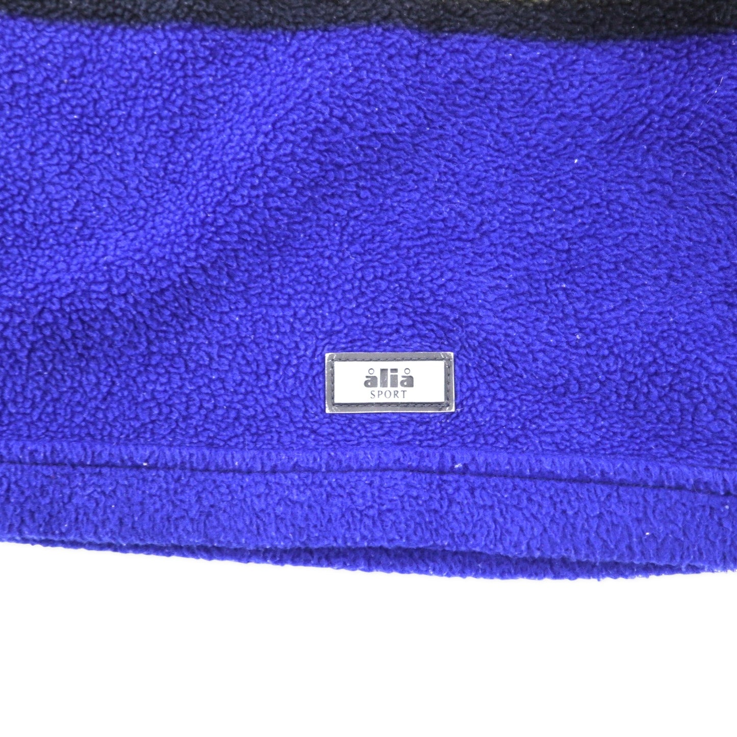 alia SPORT 90's Big Size Color Block Fleece Pullover M Multicolor Polyester Crazy Pattern