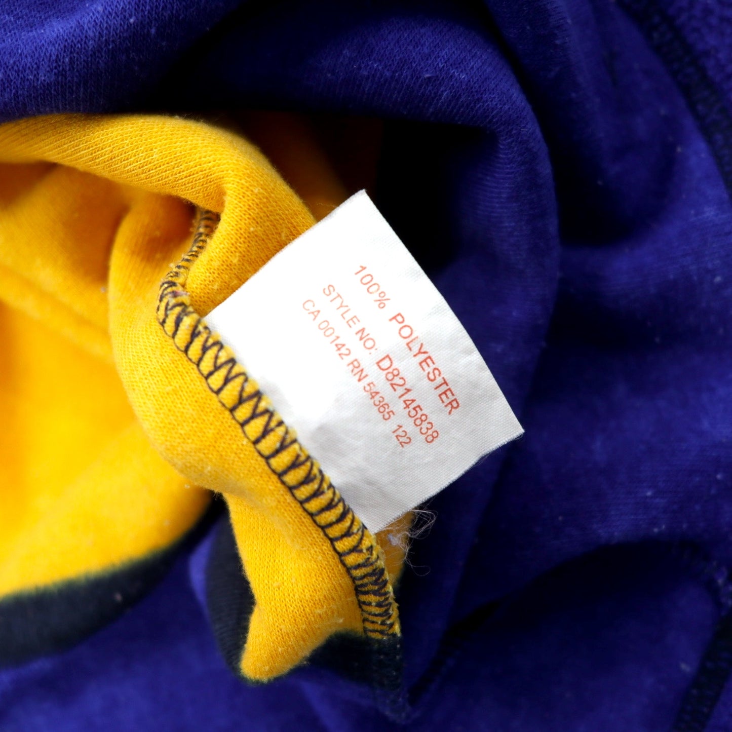 alia SPORT 90's Big Size Color Block Fleece Pullover M Multicolor Polyester Crazy Pattern