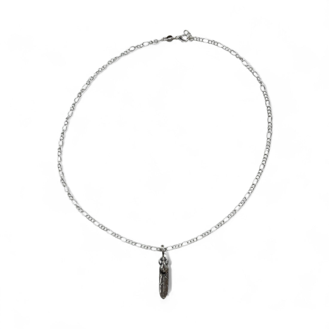Vintage Silver Feather Necklace ハートホイール フェザー ネックレス シルバー 925