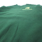 FRUIT OF THE LOOM USA made 90s one point embroidered sweatshirt M green cotton brushed lining BANFF CANADA