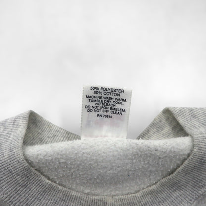 90s USA Vintage Sweatshirt College House カレッジ プリント スウェット トレーナー XL グレー 90年代 USA製