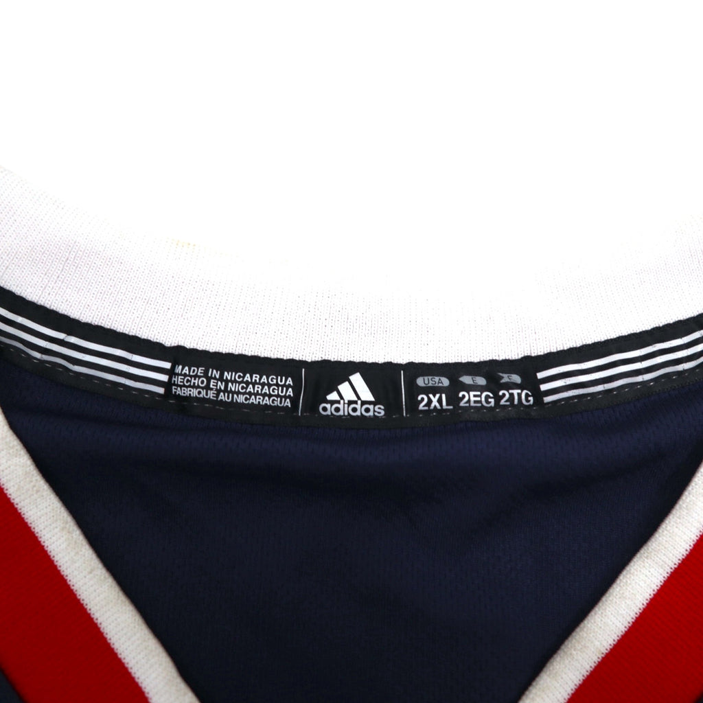 adidas ゲームシャツ バスケット ユニフォーム タンクトップ 2XL ビッグサイズ ネイビー NBA Atlanta Hawks