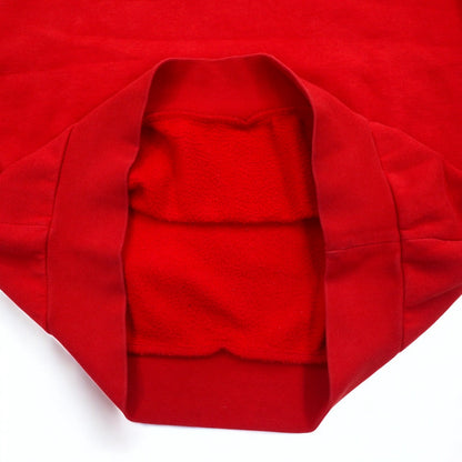 adidas originals 3ストライプ クルー スウェット M レッド 裏起毛 トレフォイルロゴ EJ9693