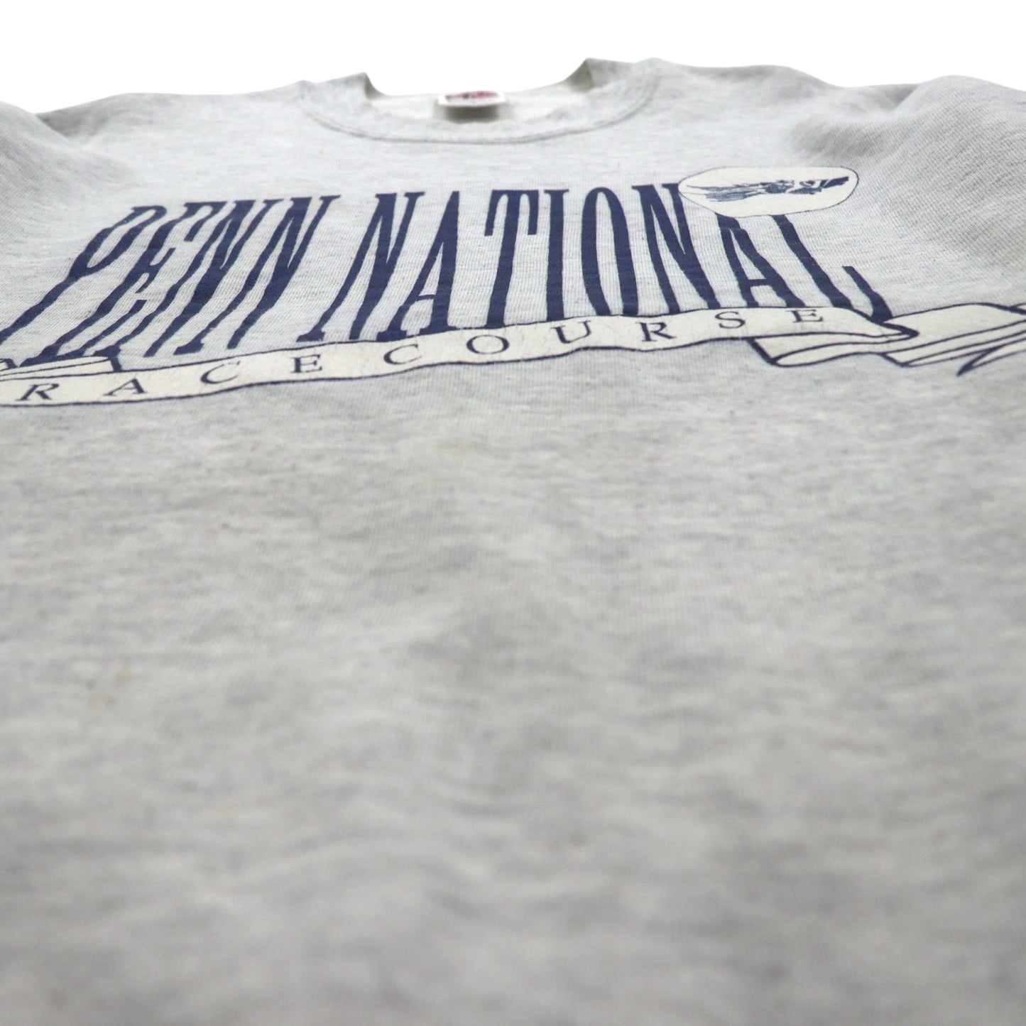 90s USA Vintage Sweatshirt College House カレッジ プリント スウェット トレーナー XL グレー 90年代 USA製