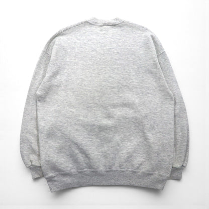 90s USA Vintage Sweatshirt College House カレッジ プリント スウェット トレーナー XL グレー 90年代 USA製