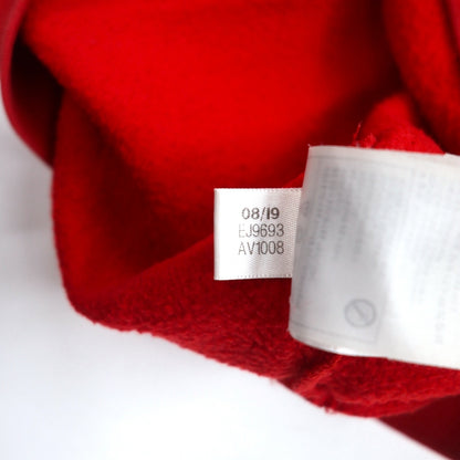 adidas originals 3ストライプ クルー スウェット M レッド 裏起毛 トレフォイルロゴ EJ9693