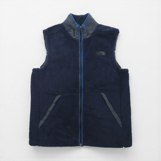 THE NORTH FACE シェルパ フリース ベスト M ネイビー ポリエステル スタンドカラー