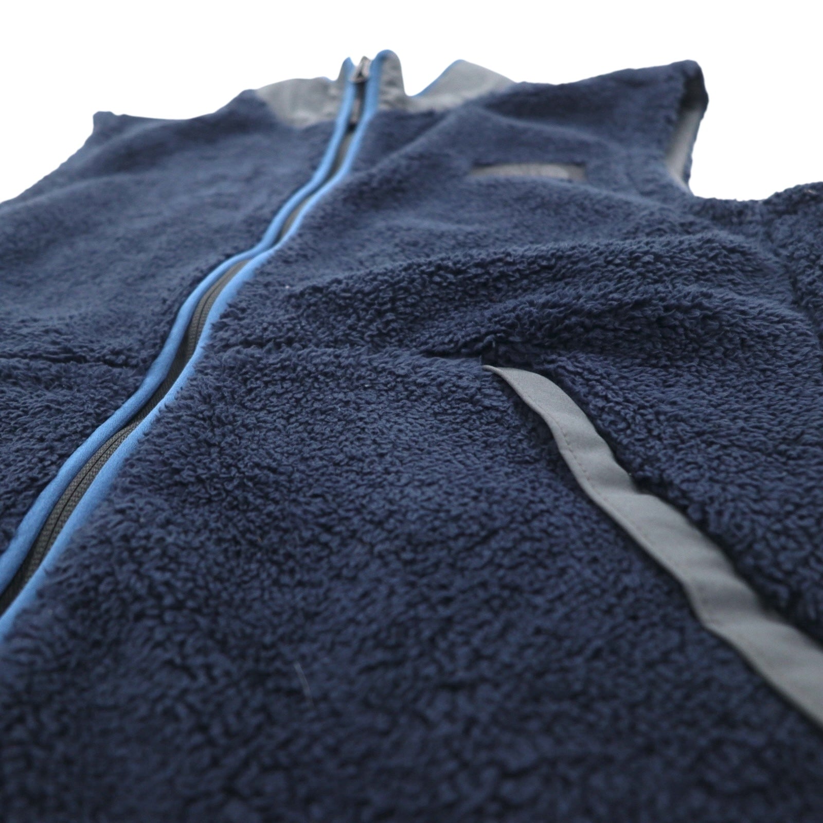 THE NORTH FACE シェルパ フリース ベスト M ネイビー ポリエステル スタンドカラー