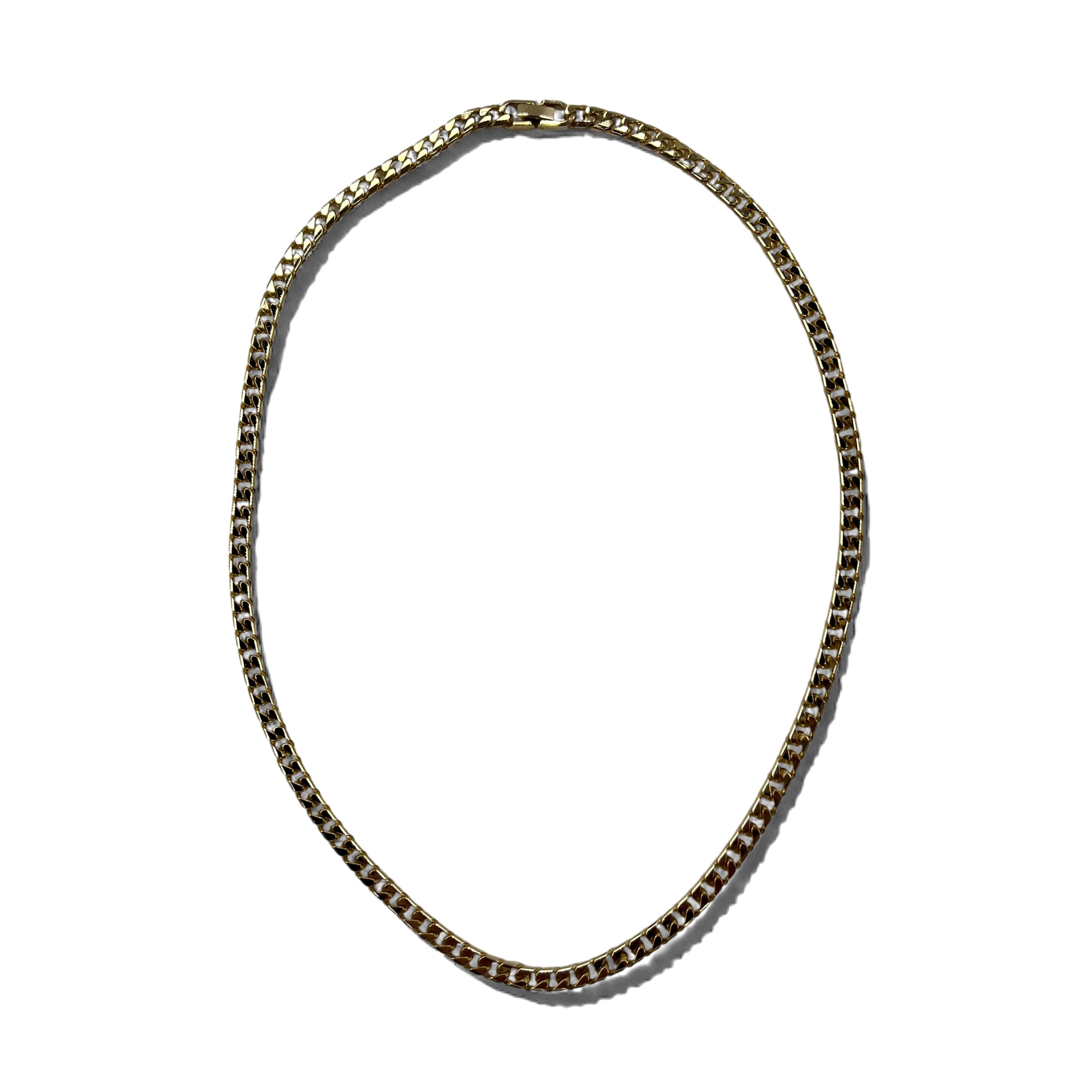 Vintage Heavy Gold Necklace, Vintage Curb Chain, 2-Way Necklace/Bracelet, Gold